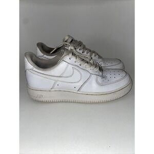 Nike Air Force 1 07' Womens Size 8.5 Triple‎ White Shoes AF1 DD8959-100